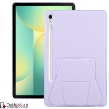 Dirbtinės odos nugarėlė su sulankstomu magnetiniu laikikliu - violetinis (Samsung Tab S9 (SM-X710-SM-X716/Tab S9 Fe (X510-X516B/Tab S10 Fe/Tab S10 Lite) Dirbtinės odos nugarėlė su sulankstomu magnetiniu laikikliu - violetinis (Samsung Tab S9 (SM-X710-SM-X716/Tab S9 Fe (X510-X516B/Tab S10 Fe/Tab S10 Lite)
